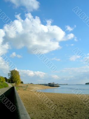 On coast of the river