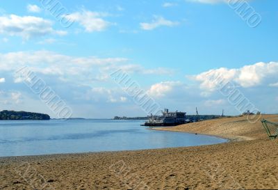 On coast of the river