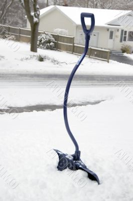 Shovel on snow