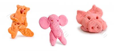 piglet, elephant and cat piglet, elephant and cat