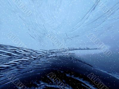 Snow &amp; icy abstract