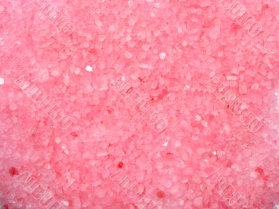 Pink bath salt