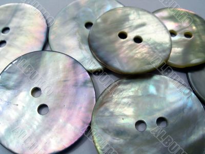 Mother-of-pearl buttons