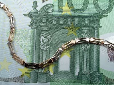 Golden bracelets and money