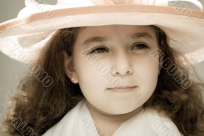 Girl in a fancy hat Girl in a fancy hat