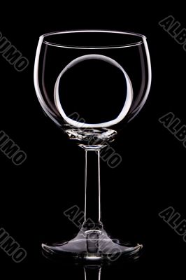 wineglass and ball
