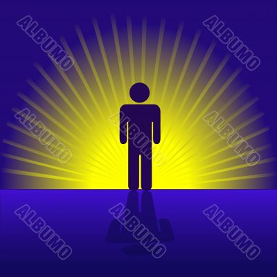 Human Person Emergent in Rays Human Person Emergent in Rays
