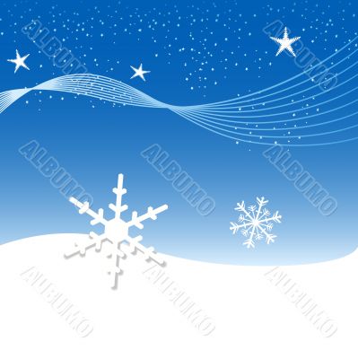 Snowfall Starry Night Abstract Snowfall Starry Night Abstract