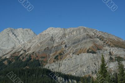 Rocky ridge, showing deformation