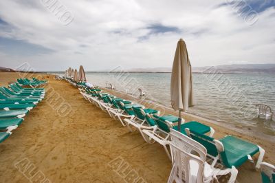 In the beginning of spring on the Dead Sea