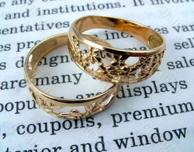 The open book and jewelry