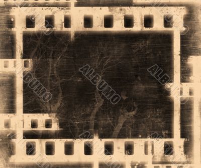 grunge film frame