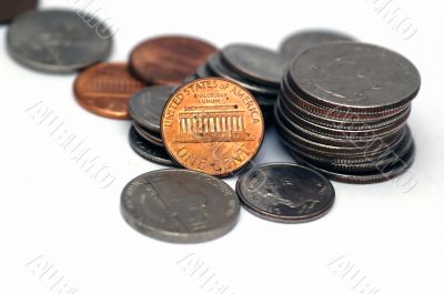 Piles of coins Piles of coins