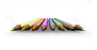 Coloured pencils