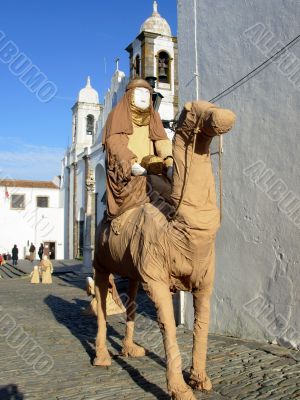 monsaraz with streets decorated