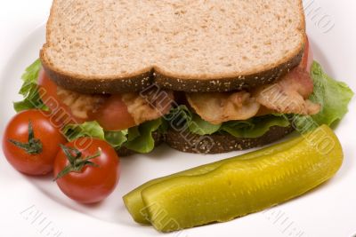 Bacon Lettuce and tomato sandwich 005