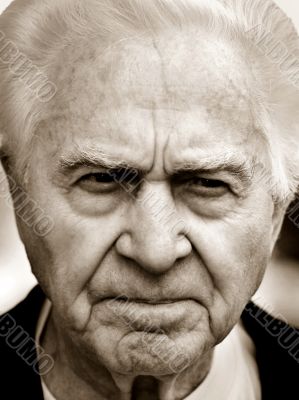 Unhappy old man