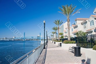 waterfront condo walkway 2