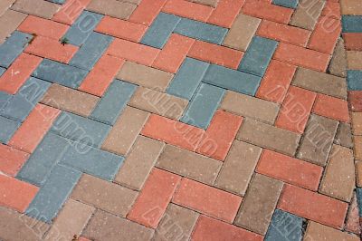 diagonal brick pavers