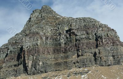 Logan pass, rocky peak