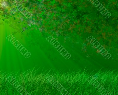 green spring background