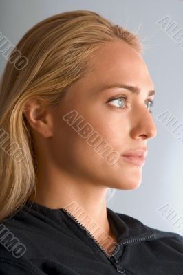 Tanned blonde beauty Tanned blonde beauty