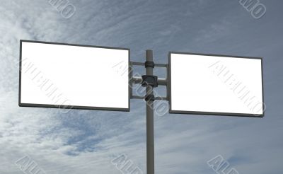 blank billboard, add your message
