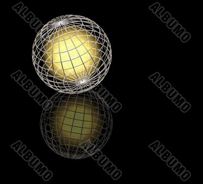 Glowing globe