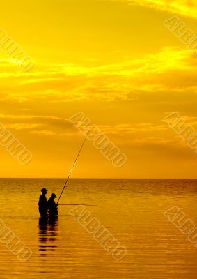 sunset fishing sunset fishing