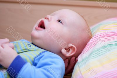 Baby look on mother Baby look on mother