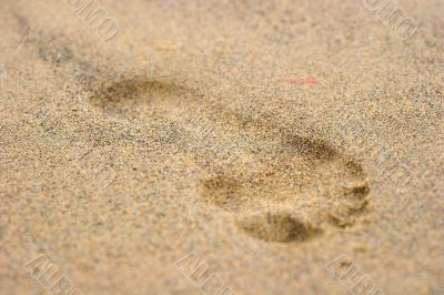 footprint on sand #3 footprint on sand #3