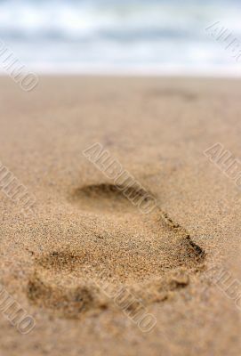 footprint on sand #2 footprint on sand #2