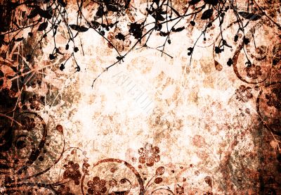 Floral grunge