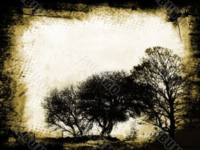 Grunge trees