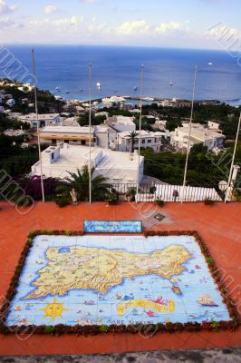 Map of Capri island Map of Capri island