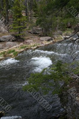 Paulina Falls, blurred, moving water