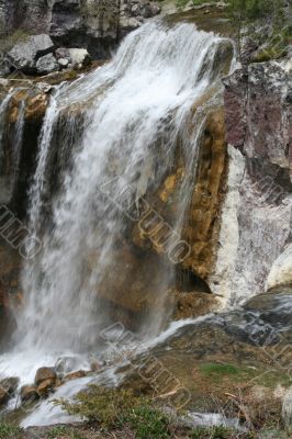 Paulina Falls, blurred, moving water
