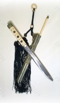 Old Japan Knife and Chopsticks
