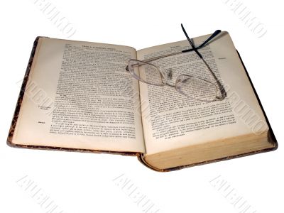 Old Book and Glasses