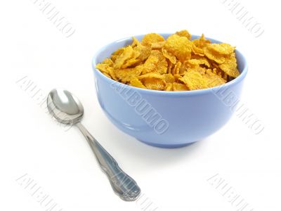 Bowl of cereal with spoon
