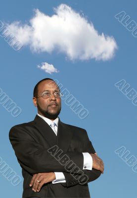 african american business man in deep thought 2
