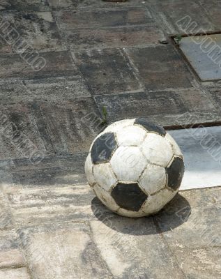 old soccer ball old soccer ball