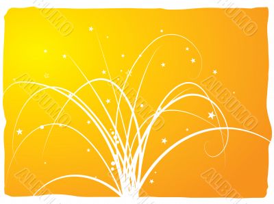 abstract floral spray