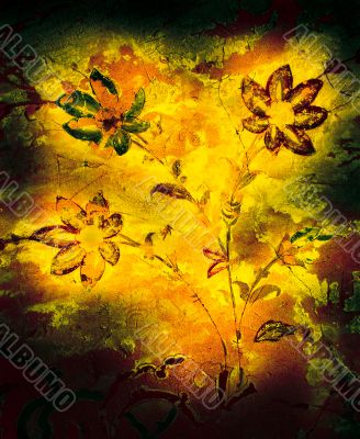 grunge flowers grunge flowers