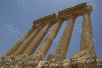 Ancient columns, Baalbeck, Lebanon