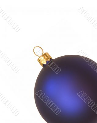 blue christmas bauble