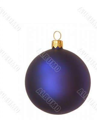 blue christmas bauble