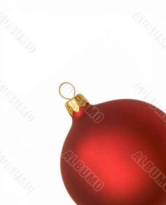 red christmas bauble