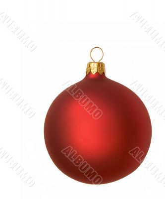 red christmas bauble