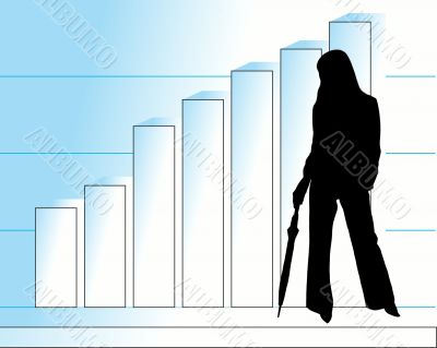 Successful business and woman